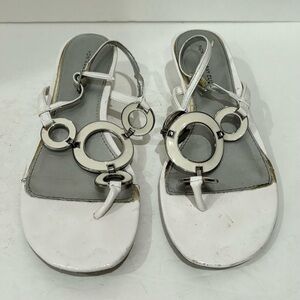 MONTEGO BAY CLUB Women’s White Strappy Sandals - size 7